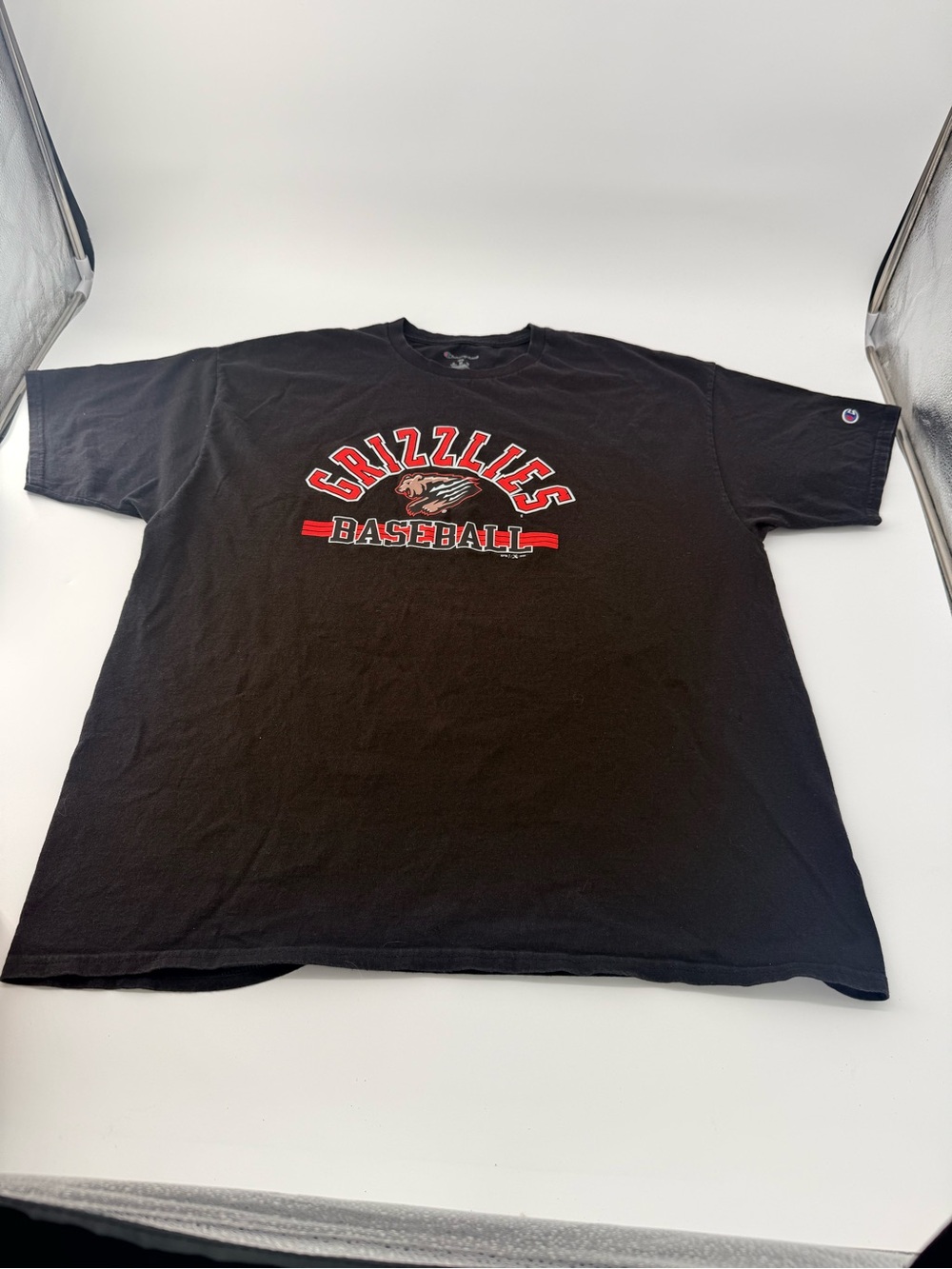 Champion Black Grizzlies Baseball Graphic Tee